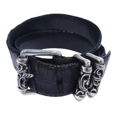 【Chrome Hearts】3PC Roller Belt 1.5 30インチ CHROME HEARTS 3PC ROLLER 1.5 3PC Roller Buckle Leather Belt 30