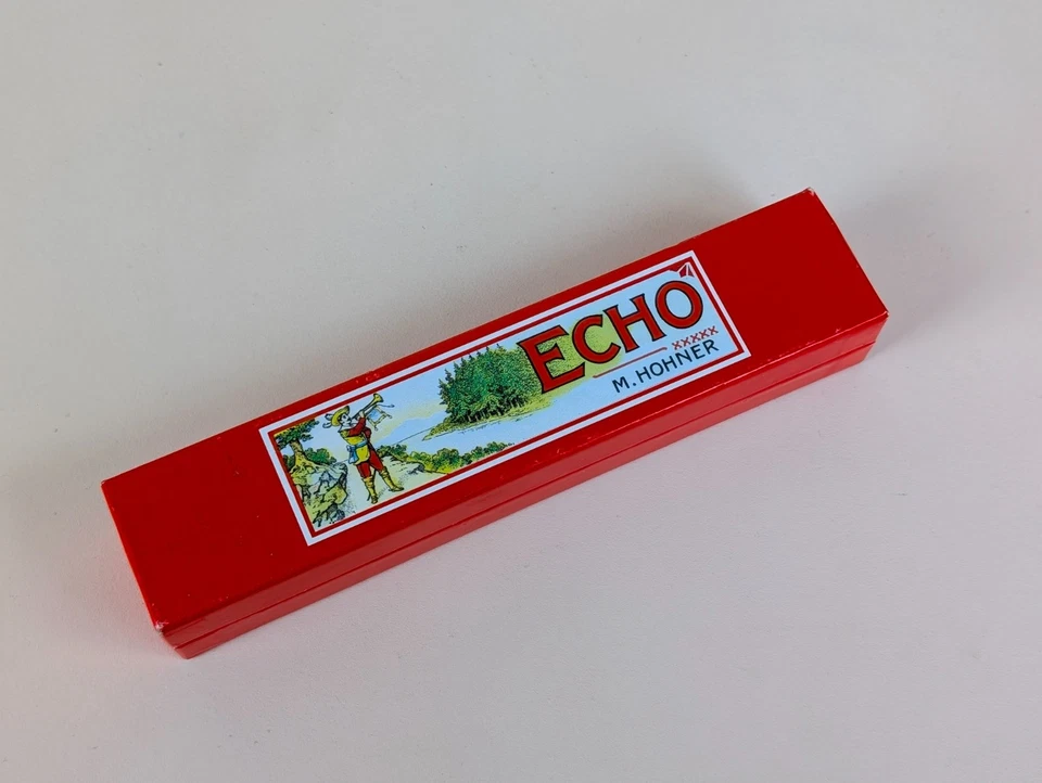 Harmonica M. Hohner Echo Métal Bois 40 Stimmen Boîte - Photo 1/4
