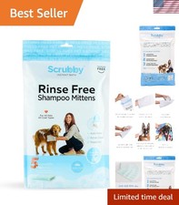Convenient 5-Count No Rinse Pet Wipes - Perfect for Sensitive Skin Dogs  Cats