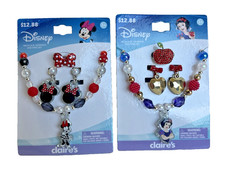 Claire  s Disney Girl  s Jewelry Sets Minnie Mouse  Snow White -Lot of 2 Sets NEW