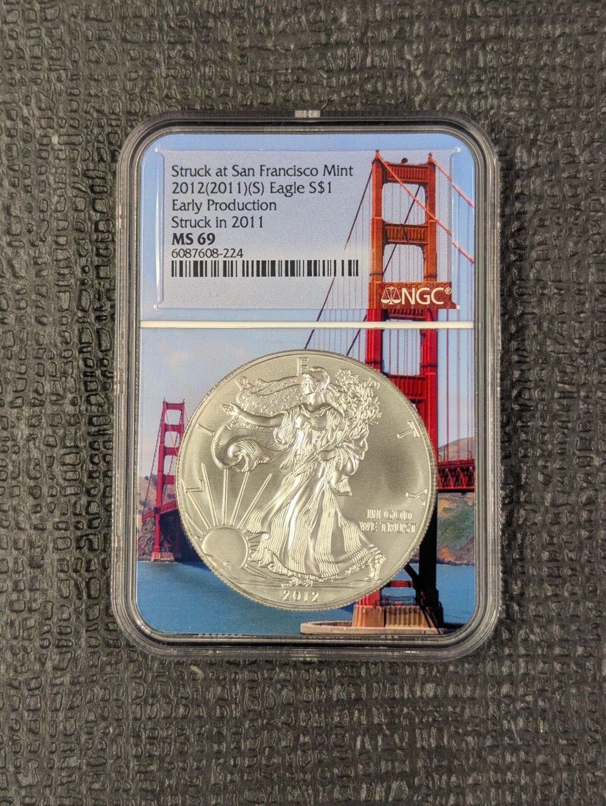 2012 (2011)-(S) MS 69 American Silver Eagle - EARLY PRODUCTION