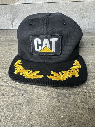 Vintage 80er Jahre schwarze Katze Rührei Snapback Truckermütze Tonkin USA Raupe - Bild 2 von 10