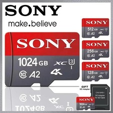 Sony Memory Card 1TB 512GB Micro SD TF 256GB 128GB U1 A1 Micro SD 64GB 100Mb UK