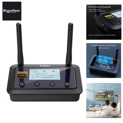 B03Pro+ LDAC Bluetooth 5.3 Sender Empfänger für TV, AptX Low Latency & HD kab...