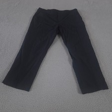 Kirkland Pants Womens 14 Black Travel Straight Leg Nylon Stretch Lightweight