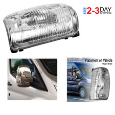 Passenger Side Mirror Turn Signal Light Lens For Ford Transit T150 250 2015-2021