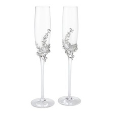 Olivia Riegel Silver Eleanor Flute Set of 2 - FL2301