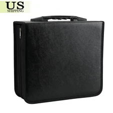✅ 400 Disc CD DVD Organizer Holder Storage Case Bag Wallet Album Media Video US