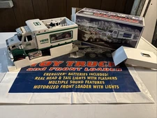 NIB 2008 Hess Truck with Front and Loader In Original Box With Shopping Bag
