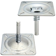 CLLOMAGY Boat Seat Base Pedestal Pin Mount Plated for 3/4" Silver