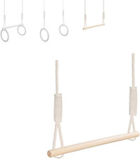 ® Anneaux De Gymnastique, Trapèze En Bois, Barre De Gym, Trapèze Cirque Et Acces