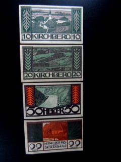 Notgeld Kirchberg an der Donau 10 20 50 99 heller Oberösterreich