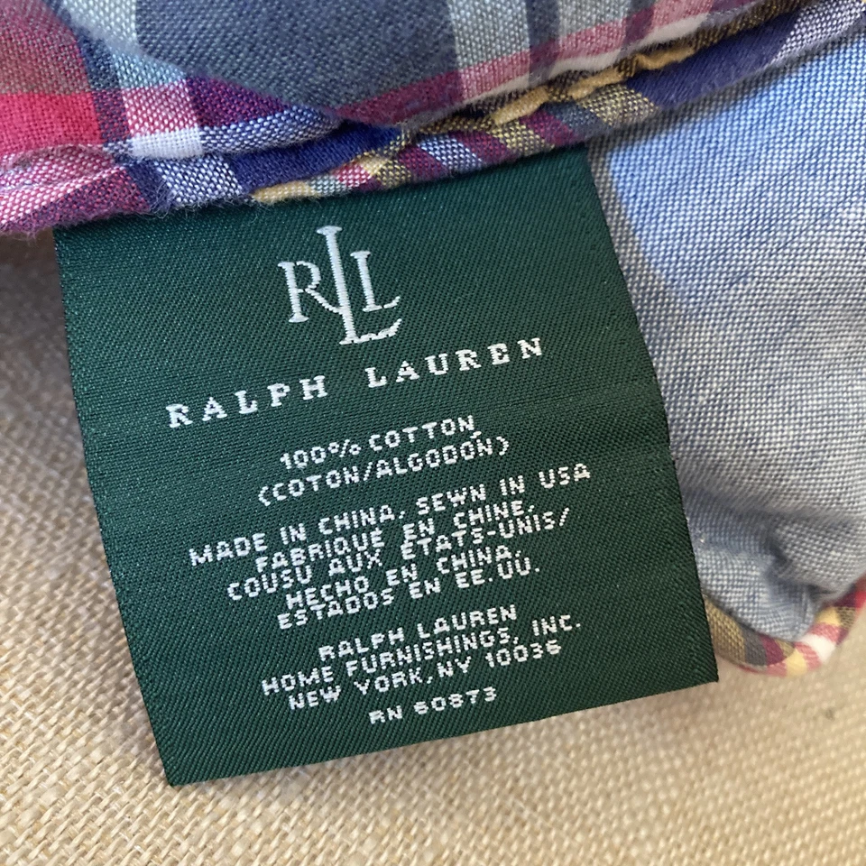 LAUREN Ralph Lauren Kennebunkport Madras Plaid Reversible Comforter- Size Twin - Image 2 of 4