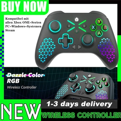 MARKENLOS RGB-Licht Wireless Controller Für Xbox One Series X/S PC Windows 11 10 7 Gamepad