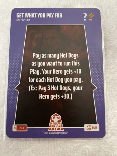 Bo Jackson Battle Arena PL-3 Get What You Pay For Alpha SSP Play