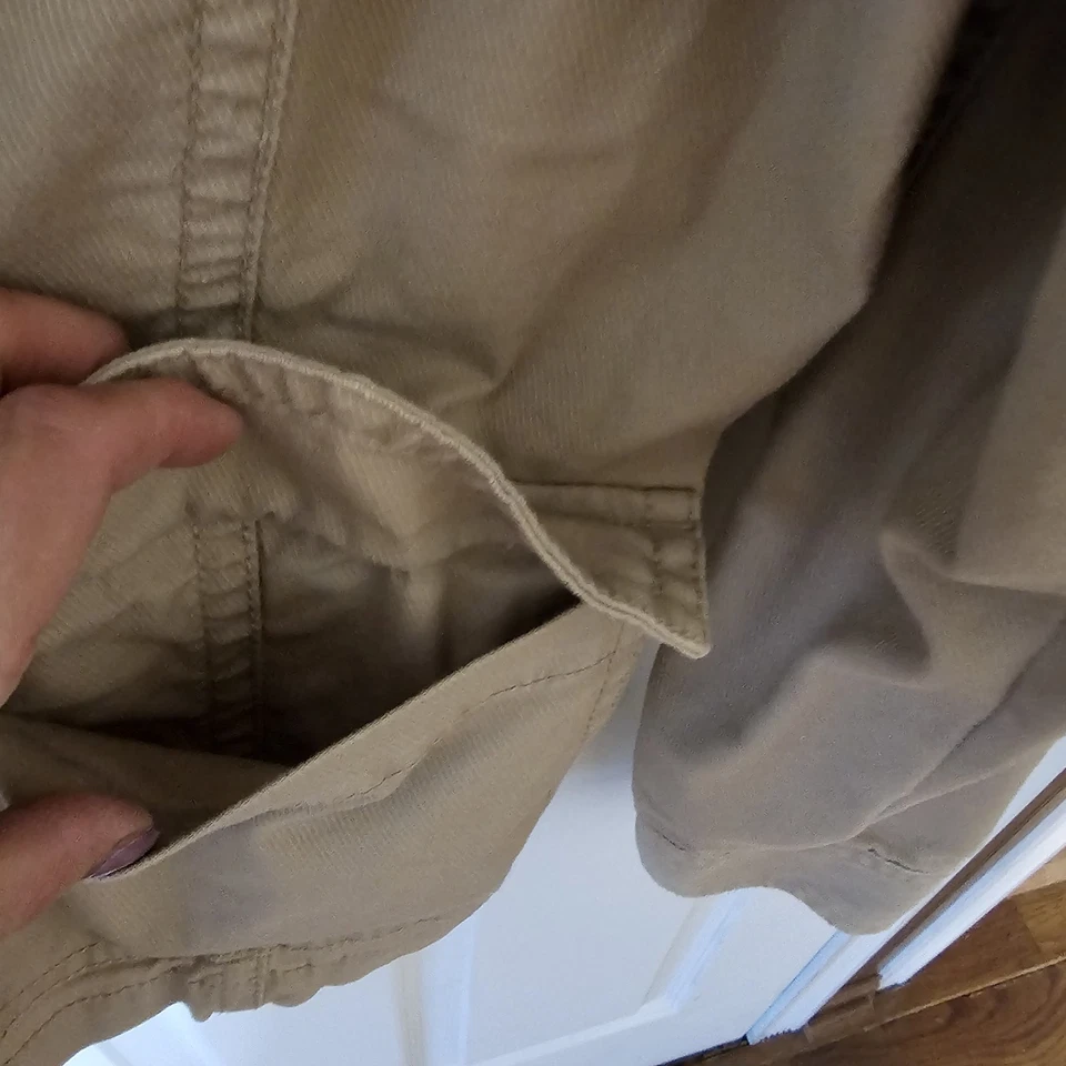 Chaqueta Liz Claiborne Denim Doble Pecho Sensación Bronceada Y2k Para Mujer L o XL Tareas  Foto 2 de 4