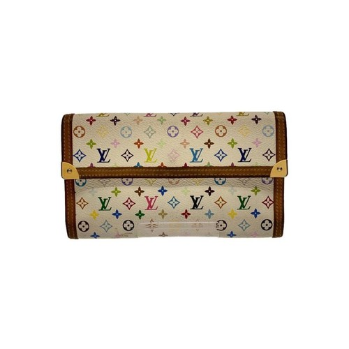 Louis Vuitton Porto Tresor Monogram Wallet Black Pre-owned From Japan