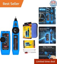 Compact Network Cable Tester with LED Indication  POE Testing - Portable Design