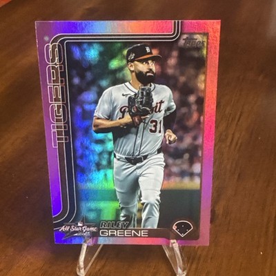 2025 Topps Update #ASG-12 Riley Greene 2025 All-Star Game Pink Foil