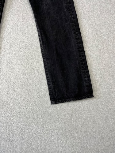 Levis 501 Jeans Herren 34x32 Schwarz Original Fit Straight Leg Button Fly Mid Rise - Bild 5 von 13