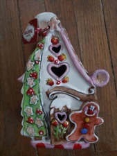 Blue Sky Clayworks 8" Heather Goldminc Christmas Gingerbread Cottage House 2009