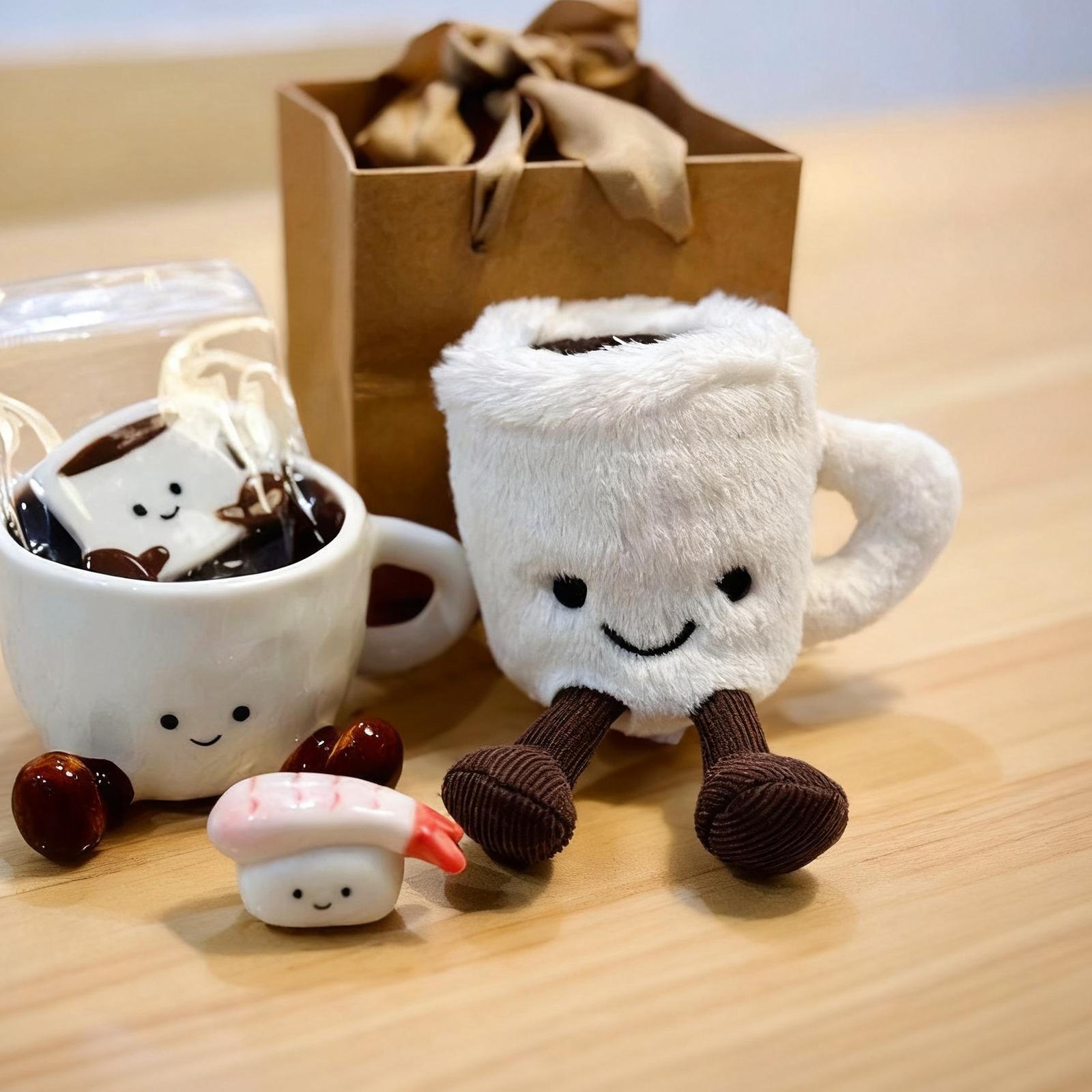 Jelly Cat Authentic Amuseables ESPRESSO CUP Brand New With Tags!