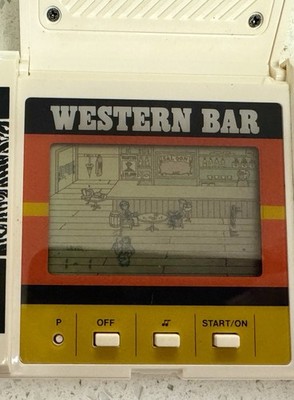 WESTERN BAR CASIO GAME TESTED & WORKING CG-300 Japan 1984 Hand