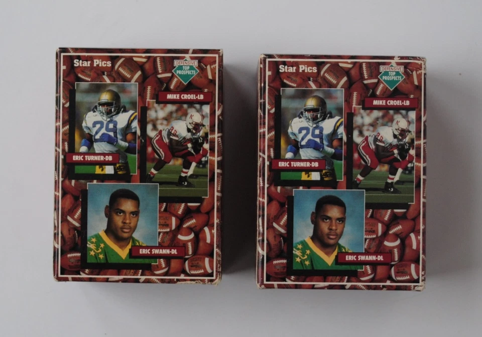 1991 Star Pics NFL PRO PROSPECTS 112-Card Conjunto Selado de Fábrica-Favre, Barry, Deion - Imagem 2 de 4