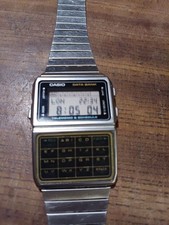 Vintage Casio Databank DBC-610 Digital Watch w/ Band - WORKS for