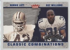 2003 Fleer Tradition Classic Combinations Blue Roy Williams Ronnie Lott HOF 0q3
