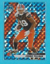2025 Panini Mosaic - Cedric Tillman #197 Reactive Blue Mosaic Prizm