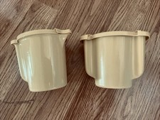 Vintage Tupperware Harvest Gold Sugar and Creamer set with lids
