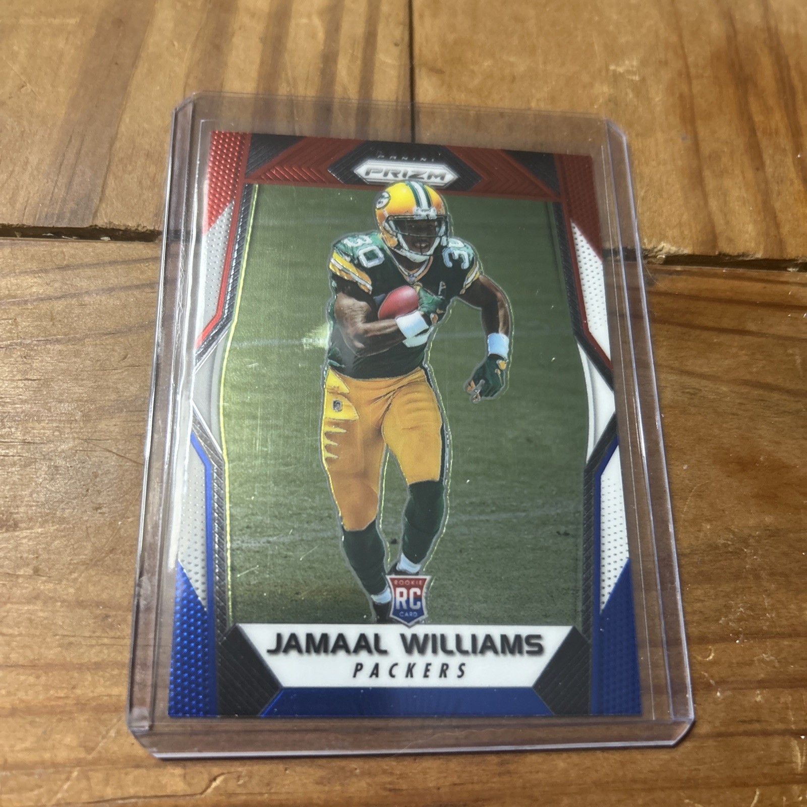Jamaal Williams 2017 Panini Prizm RED WHITE BLUE PRIZM Rookie Card RC #237