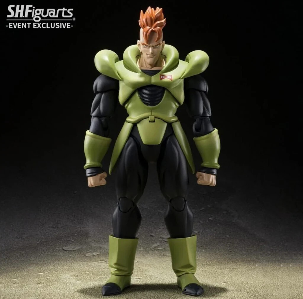 DRAGON BALL Z SH Figuarts Android 16 Action Figure Exclusive Event Sdcc RARE
