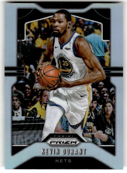 2019-20 Panini Prizm Prizms Silver Kevin Durant #210 Brooklyn Nets