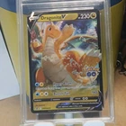 MINT 9 Dragonite V SWSH235 Promo Pokemon Go Premium Deck Holder Collection