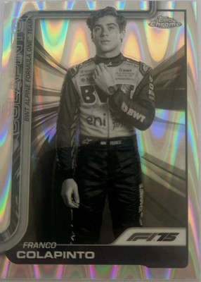 2025 Topps Chrome F1 FRANCO COLAPINTO b&w Raywave Card#15