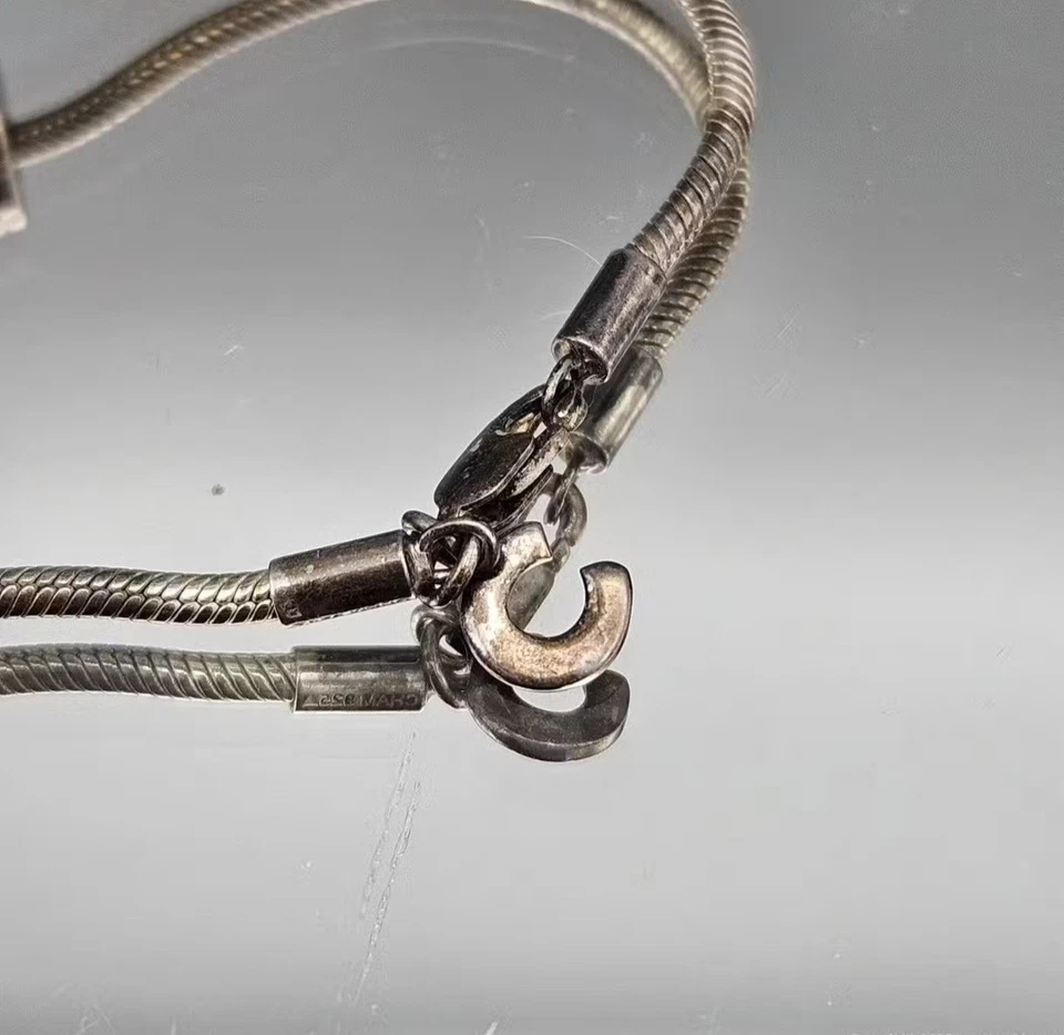 Auténtico Pandora Plata de Ley con 6 piezas 925 Dijes Pulsera De Colección  Foto 3 de 4