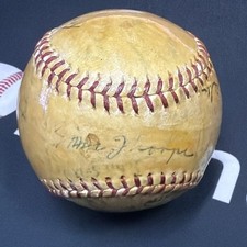 Jim Thorpe Ty Cobb Baseball Greats Signed Bas...