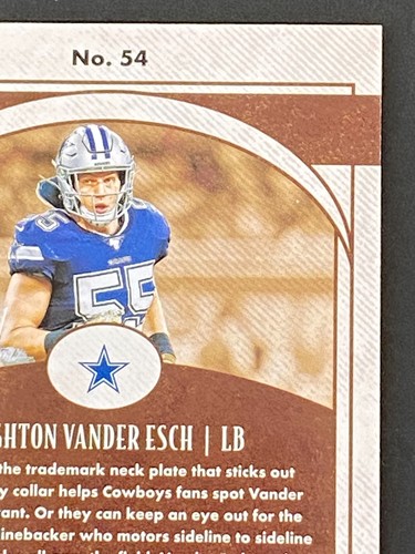 Leighton Vander Esch 2020 Legacy #54 #ed 50/100 - Foto 8 di 10