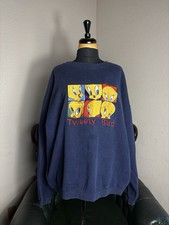 VTG 1995 Warner Bros Studio Store Tweety Bird Embroidered Sweatshirt XXL Navy