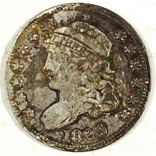 1829 Capped Bust Half Dime  Jacksonian Era Classic  645