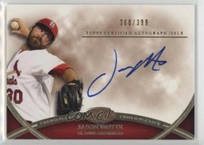 2012 Topps Tier One Crowd-Pleaser 360/399 Jason Motte #CPA-JMO Auto ms9