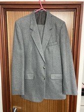 1970's VINTAGE NICO MENS PINSTRIPE SUIT GREY 30W