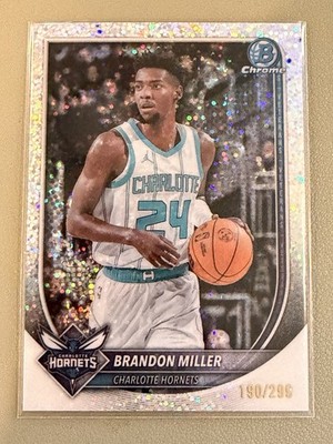 2025 Bowman Chrome - Brandon Miller #127 Speckle Refractor /299 (RC)