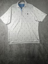 Fairway And Greene Shirt Mens White XL Lighthouse Polo Golf Made In USA.