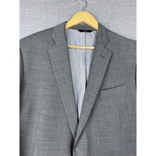 Brooks Brothers 346 Explorer Fitzgerald Fit Grey Wool Blend Suit Jacket 46L
