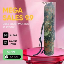 Acecare PCP Tank Bag 3L Carbon Fiber Camo Bag with Liner Paintball Tank Backpack