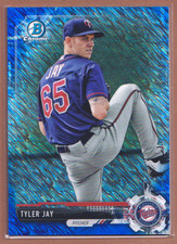 Tyler Jay #BCP114 2017 Bowman Chrome Prospects Blue Shimmer Refractor-1298