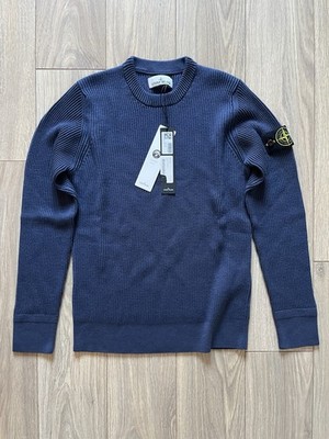 Stone Island Vollripp-Wollpullover   Herren UK Small   blau £450 UVP NEU MIT ETIKETT